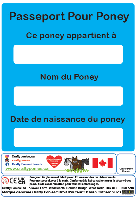 Poney - Tout noir 